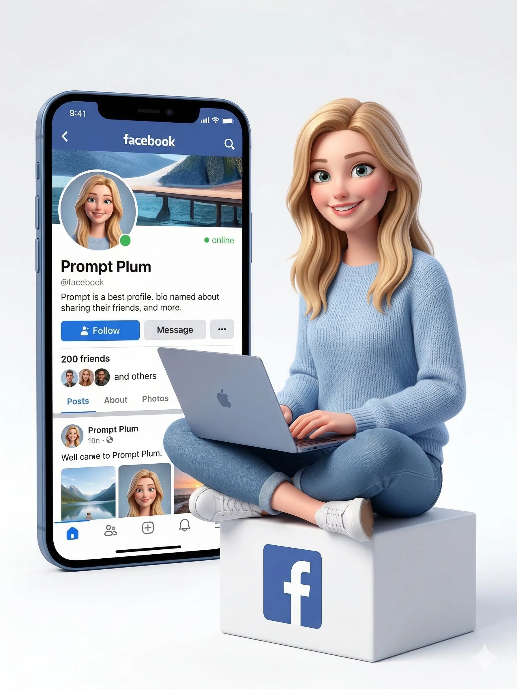 Modern Facebook Profile