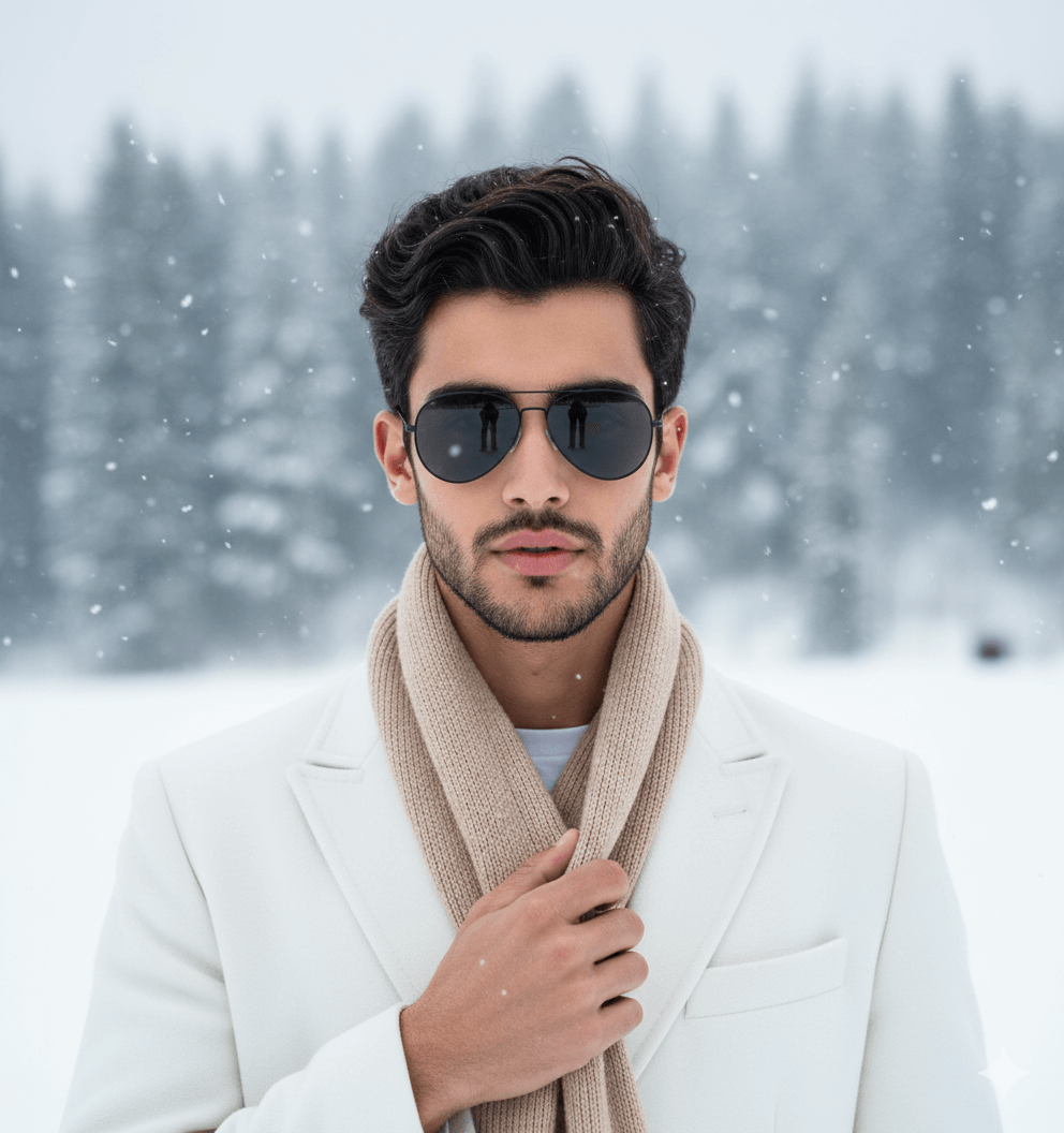 Elegant winter portrait