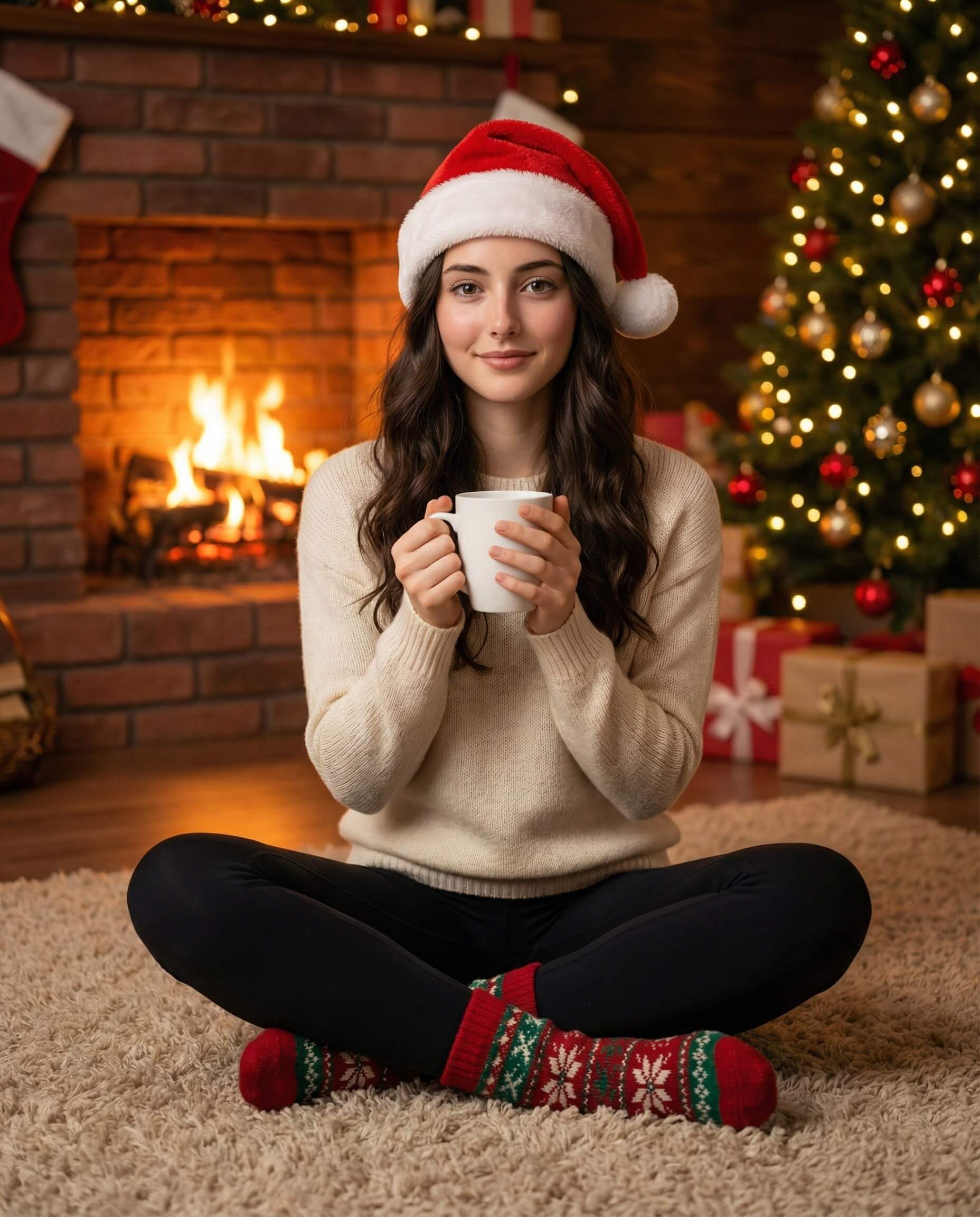 Fireplace Glow & Cocoa to Go