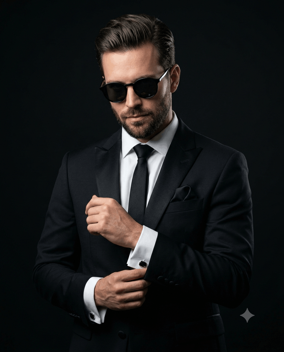 Luxury Black Suit Portrait