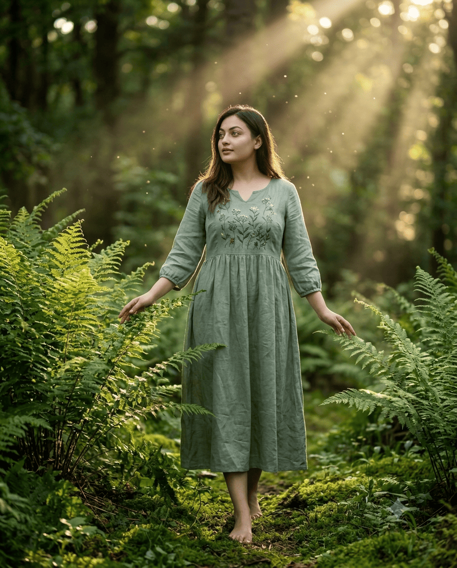 Forest Elegance Editorial Portrait